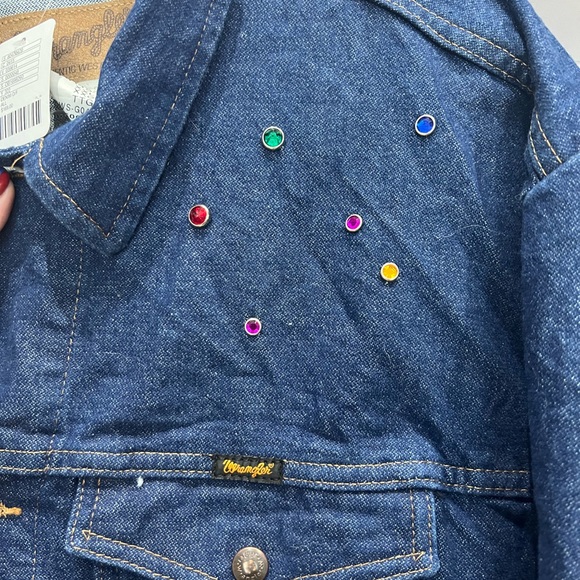 Vintage Remade Wranglers® Rhinestone Denim Jacket. - Picture 4 of 4